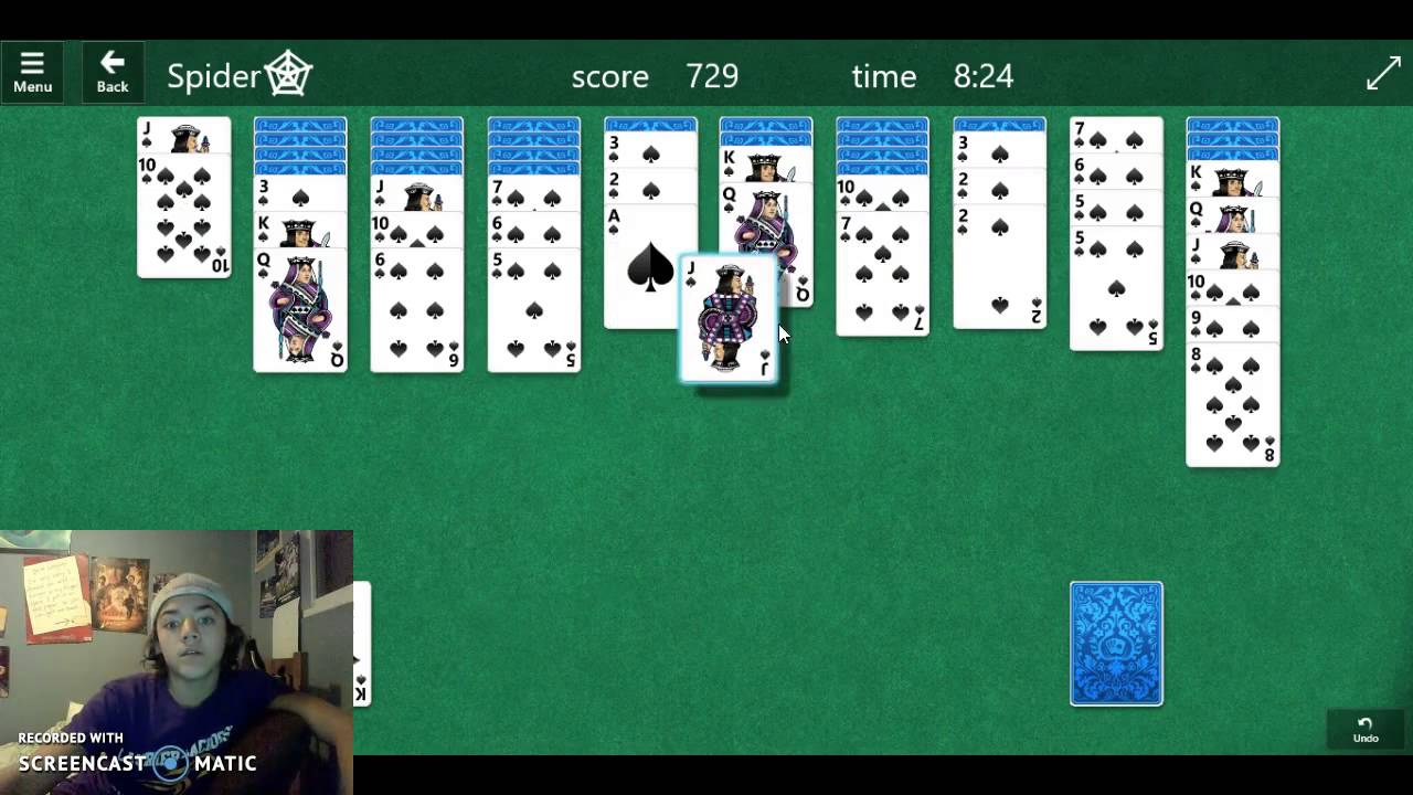 microsoft games for windows 10 spider solitaire